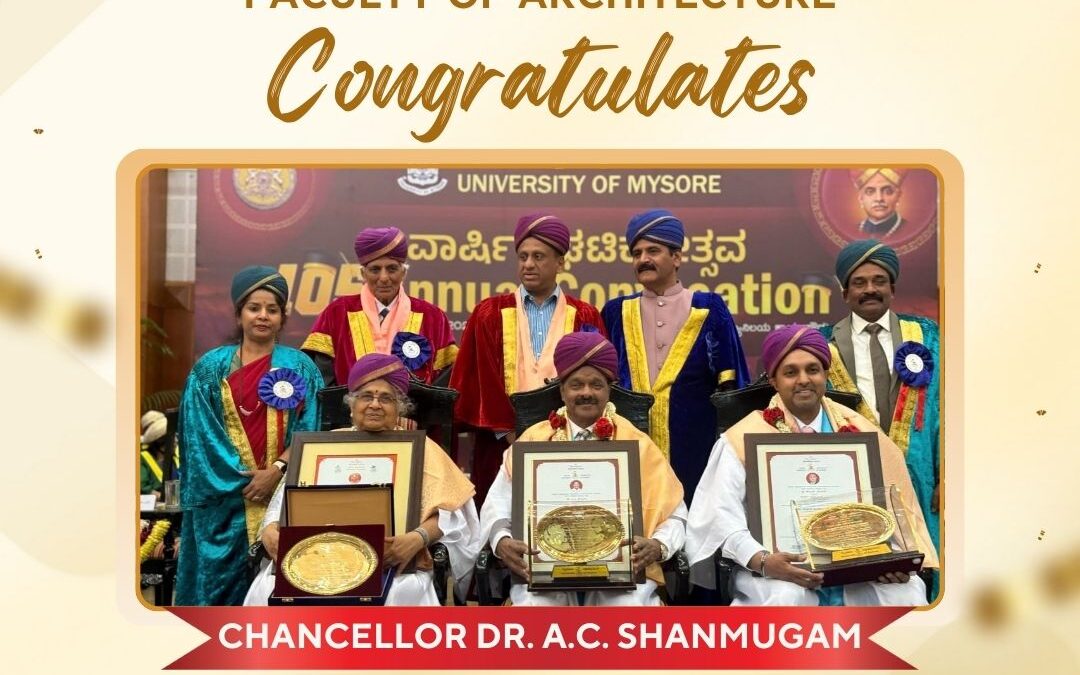 A Moment of Pride: Honorary Doctorate for Our Chancellor, Dr. A.C. Shanmugam